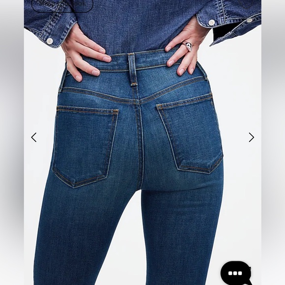 Madewell 10” High Rise Skinny Blue Denim Jeans size 29T - Picture 5 of 11